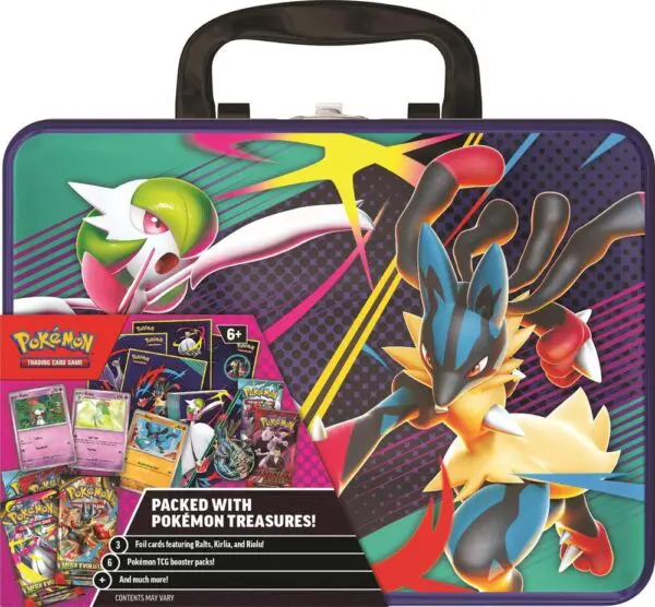 Colorful Pokémon TCG box featuring Zacian and Zamazenta artwork.
