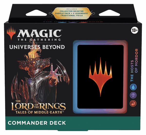 Magic: The Gathering Lord of the Rings Commander Deck box.