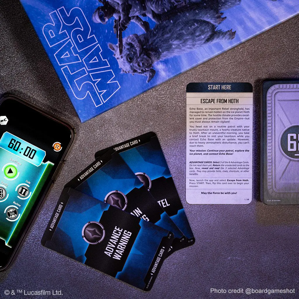 Star Wars-themed phone accessories including case and card.