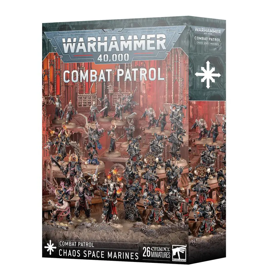Warhammer 40,000 Combat Patrol box set featuring Chaos Space Marines.