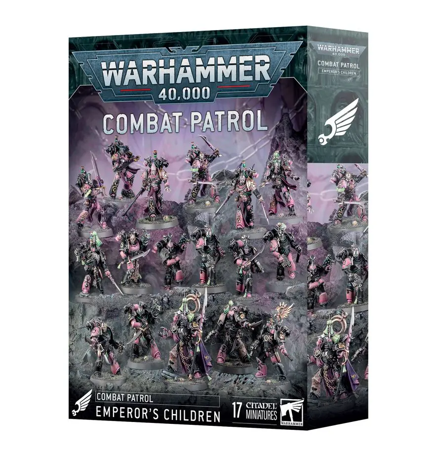Warhammer 40,000 Combat Patrol box set with miniatures.