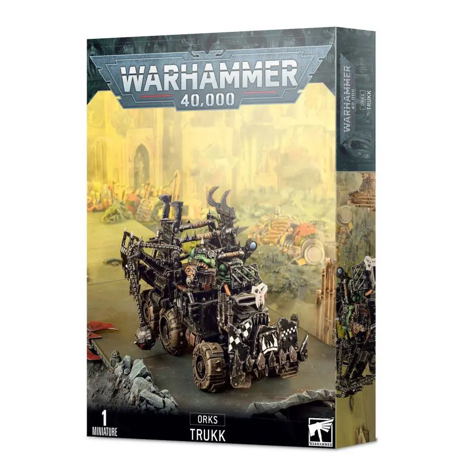 Warhammer 40,000: Dark Imperium boxed set with futuristic soldiers and war machines.