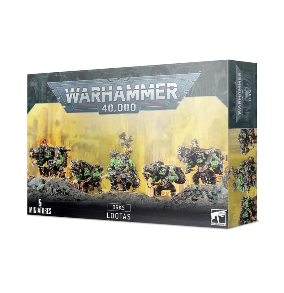 Warhammer 40,000 Orks army box set with miniatures.