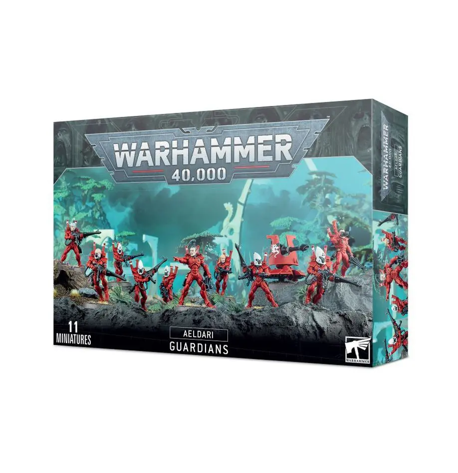 Box of Warhammer 40,000 Blood Angels miniatures for tabletop gaming.