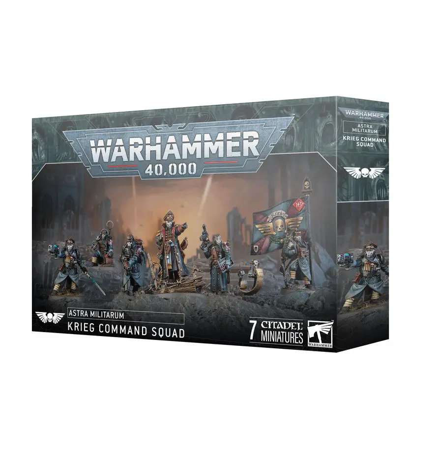 Warhammer 40,000 Grey Knights Terminator Squad box set with seven miniatures.