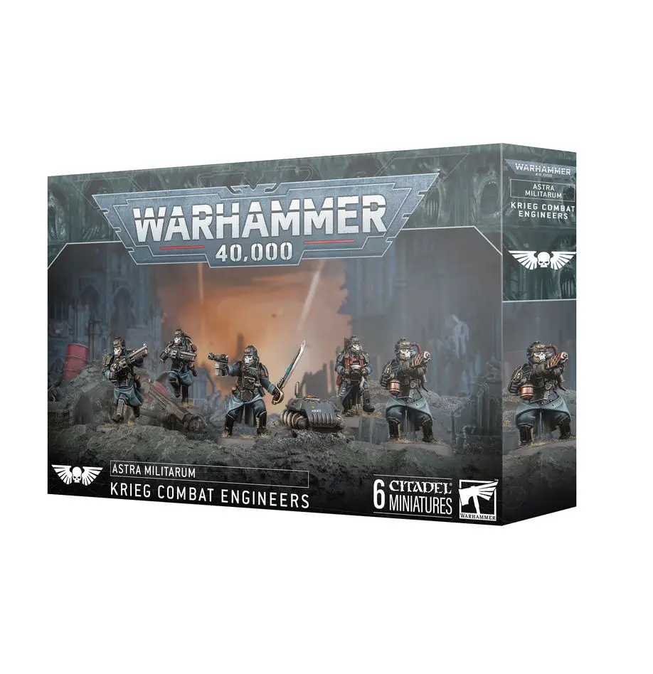 Warhammer 40,000 boxed set with six miniatures and accessories.