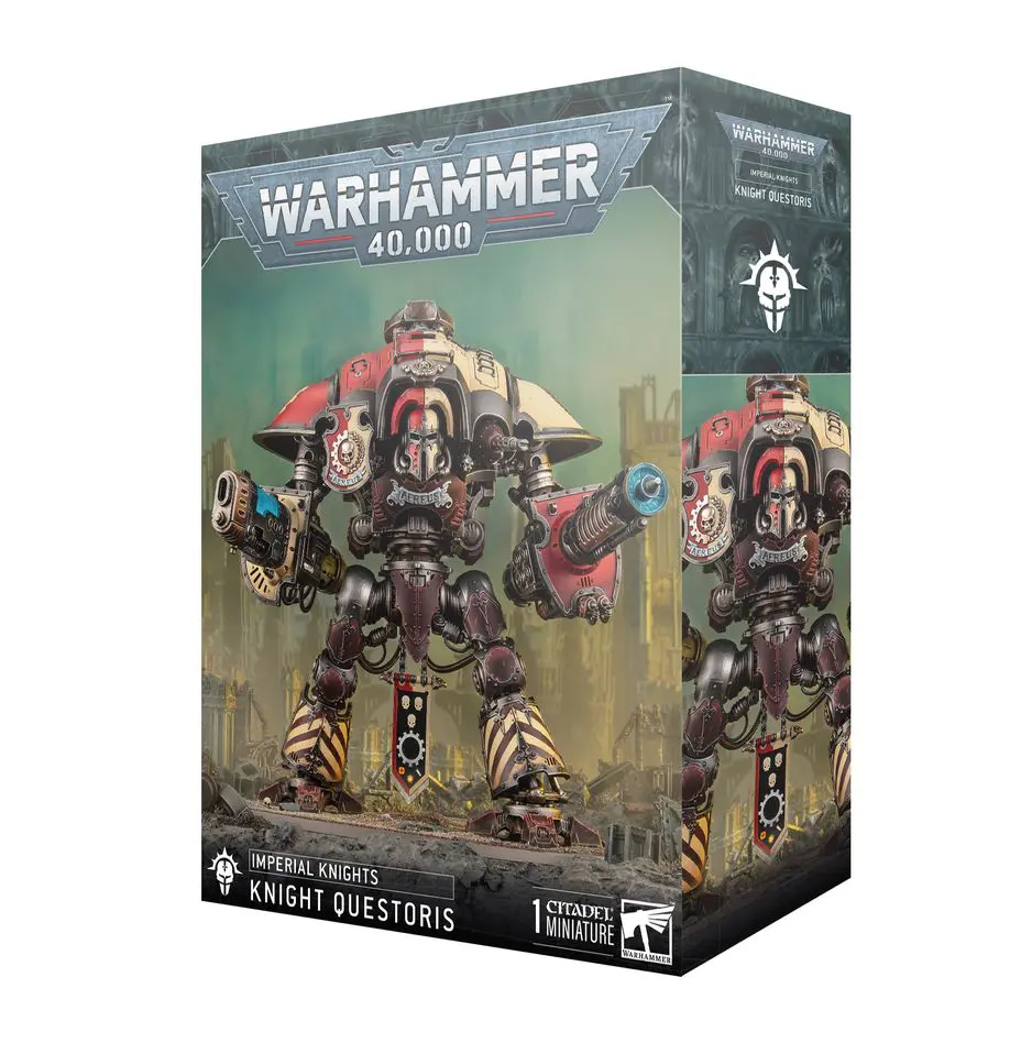 Warhammer 40,000 Imperial Knight model box art.