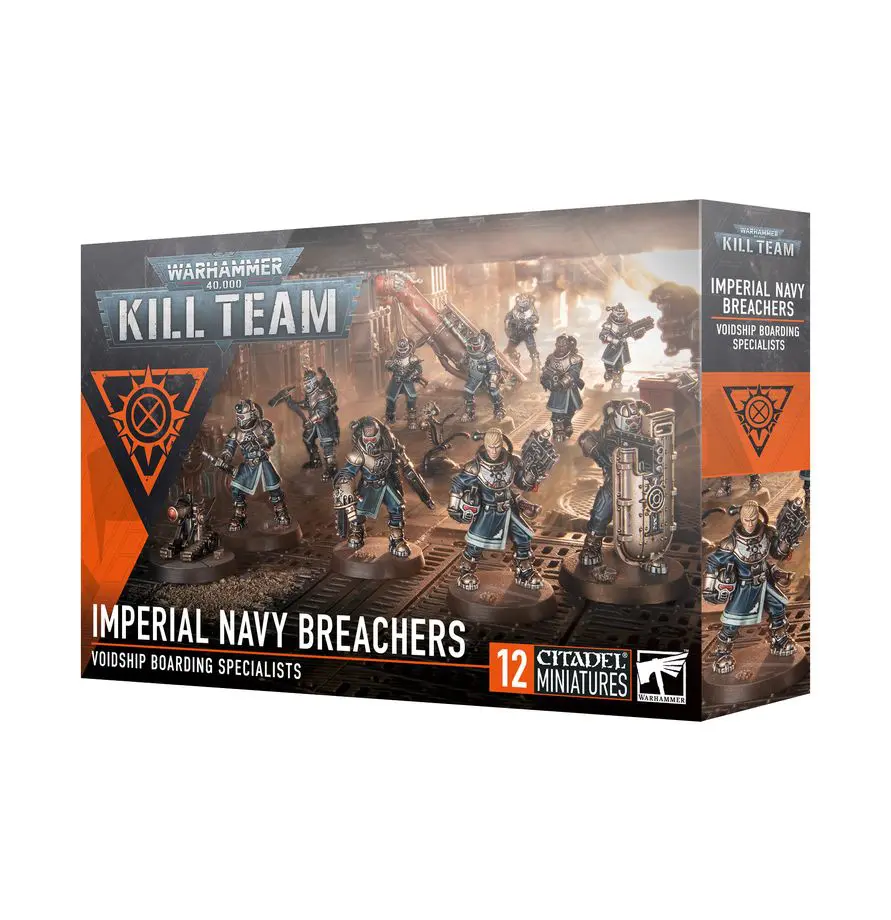 Warhammer 40K Kill Team: Imperial Navy Breachers model kit box.