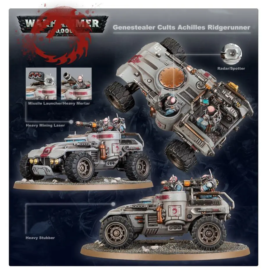 Detailed images of a steampunk-inspired mechanical vehicle model with intricate parts.