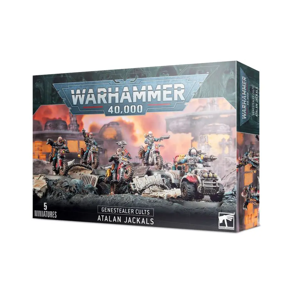 Warhammer 40,000 Astra Militarum Hellhounds box art with vehicles and soldiers.