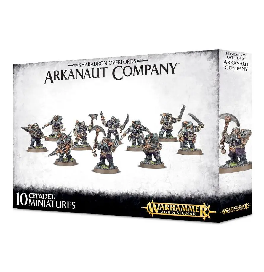 Box of Arkanault Company miniatures for Warhammer Age of Sigmar.