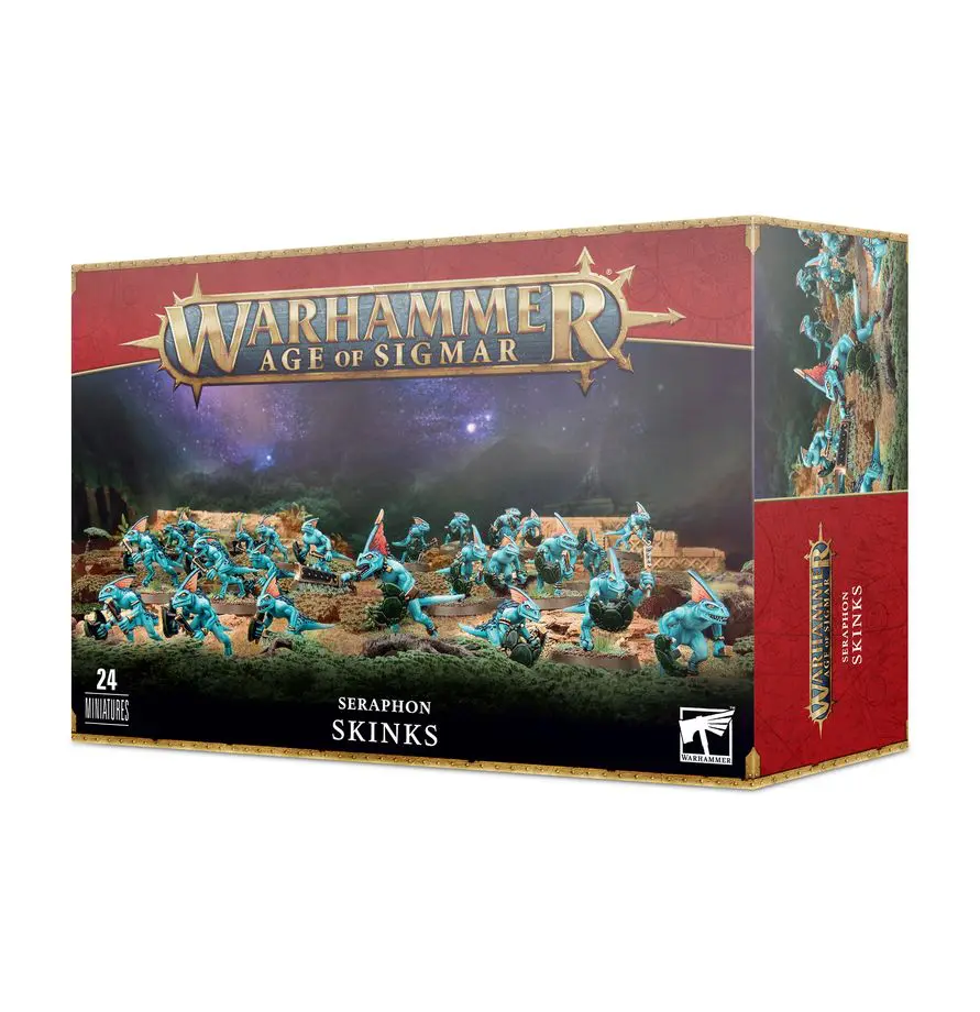Warhammer Age of Sigmar Seraphon miniature box set.