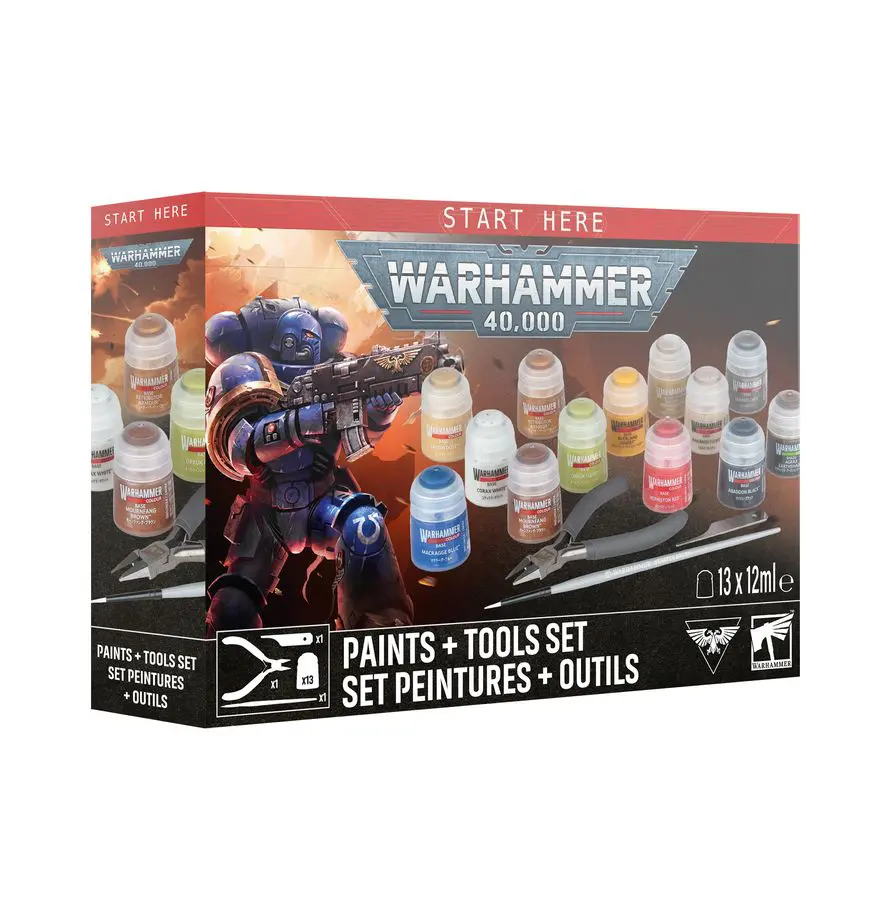 WARHAMMER 40,000 PAINTS+TOOLS SETT - Image 4